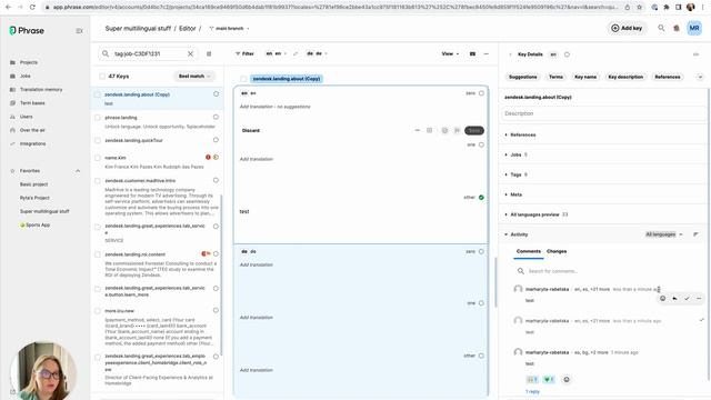 Comments, threads, and reactions in the strings editor смотреть онлайн