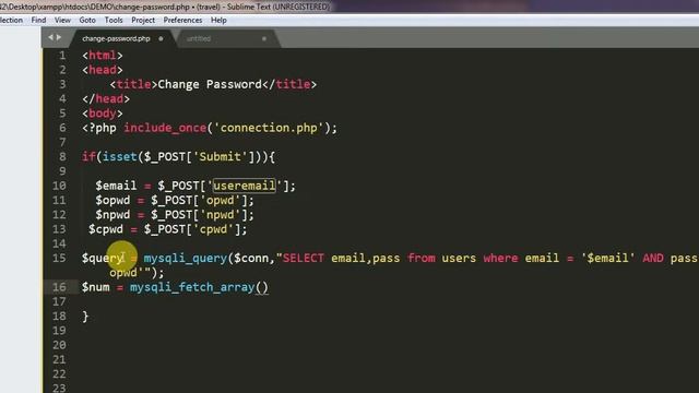 How to Change Password using PHP and MySql смотреть онлайн