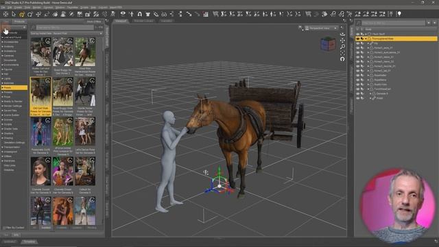 Hip Gate: Using Poses on Daz Horse 3, Genesis 9 and Rustic Old Carts смотреть онлайн