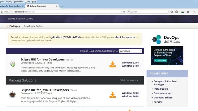 1st Lecture Java - Download Eclipse Luna смотреть онлайн