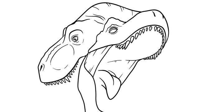 How To Draw Trex Vs Trex (Tyrannosaurus Rex) From Jurassic World Camp Cretaceous 4 Easy Step By Ste