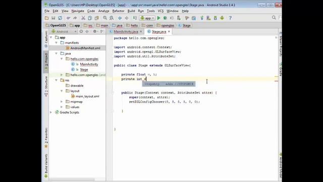 Create a Renderer Environment in Android OpenGL ES Tutorial смотреть онлайн