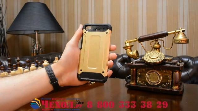 Противоударный усиленный ударопрочный фирменный чехол-бампер-пенал для Xiaomi Mi5s смотреть онлайн