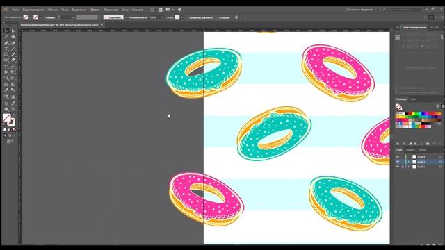 How to create seamless pattern, textured background (+ eng subtitles). Как создать бесшовный фон? смотреть онлайн