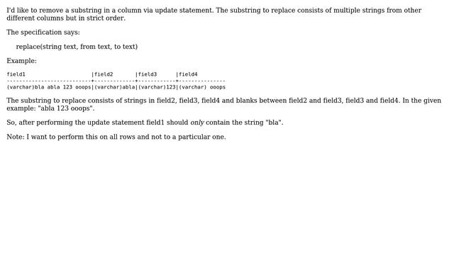 String replace using concatenated strings from various columns смотреть онлайн