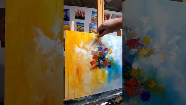 Démonstration N°1 - Peinture au couteau - Eric Bruni смотреть онлайн