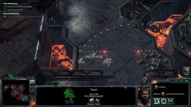 StarCraft II: Campaign - Wings of Liberty 14 - Breakout - Tosh (Brutal - All Achievements) смотреть онлайн