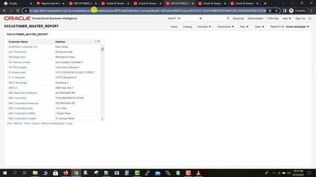 Create Return Button on any OTBI Report in Oracle Fusion смотреть онлайн
