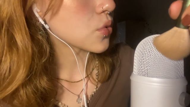 ASMR Mouth Sounds & Brush Sounds 🤎