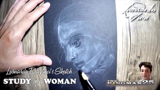 Drawing No. 517: How to Draw Leonardo Da Vinci's Sketches Study of a Woman смотреть онлайн