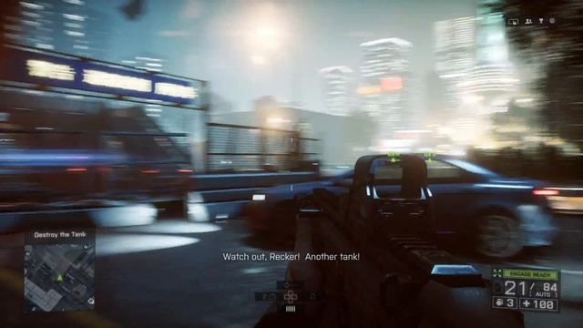 Battlefield 4 - Shanghai: Destroy The Tank Sequence, M4 Slam, M15 AT Mine & C4 (Use Cover) смотреть онлайн