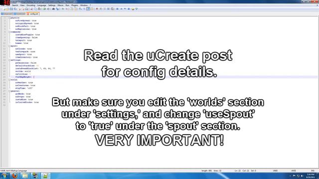 [Bukkit Plugin] uCreate Setup Tutorial смотреть онлайн