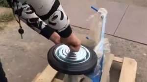 Двухколёсная грузовая тележка до 250кг на литых колёсах