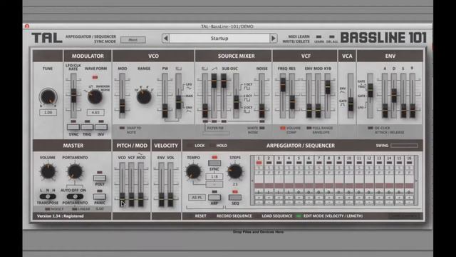 TAL Bassline 101 Synth Plugin - Tour & Review With Dom Kane смотреть онлайн