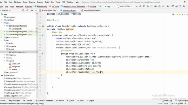 AlertDialog in Android Studio. How to create AlertDialog in android?| android Tutorial. смотреть онлайн