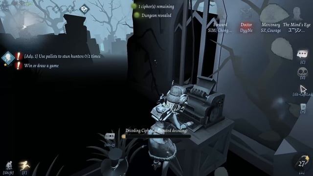 Carrying AFK player with Mind's Eye - Survivor Rank #139 (Identity V) смотреть онлайн