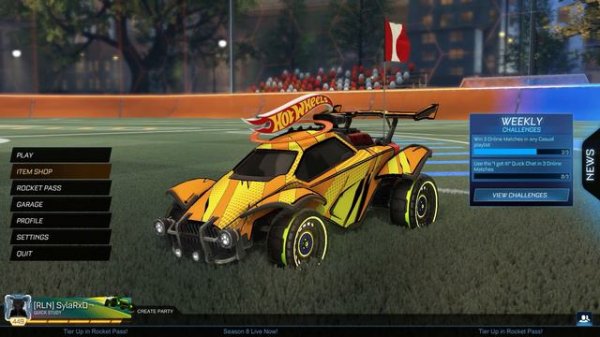 GO BACK - SLOW MOTION & LOUDTECH | MENU SONG | ROCKET LEAGUE