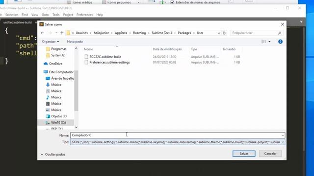Como Compilar e Executar Código em Linguagem C no Sublime Text 3 смотреть онлайн