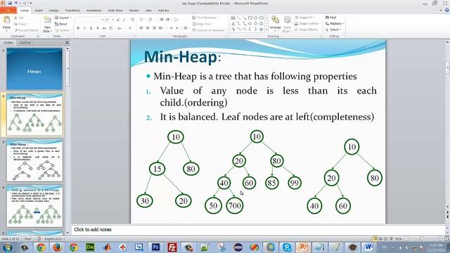 شرح : Heaps : Min -Max Heap смотреть онлайн