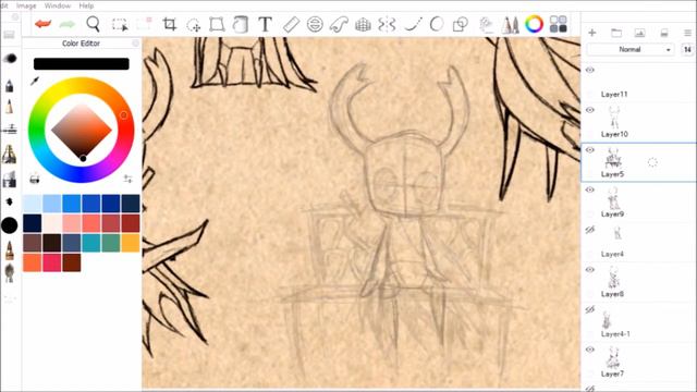 Hollow Knight speedpaint #5 | The knight doodles смотреть онлайн