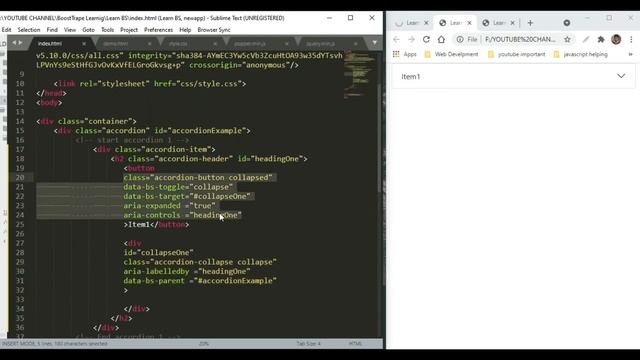 Accordion Bootstrap 5 | Bootstrap 5 Tutorial | Episode #18 смотреть онлайн