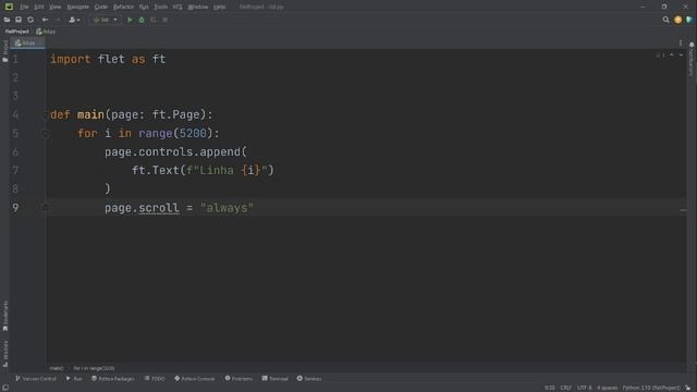 474 - Criando uma lista simples com barra de rolagem no Flet Python смотреть онлайн