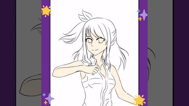 Fairy Tail • Art • Lucy • Drawing anime • Рисую аниме • Хвост феи • Люси • Арт • speed paint смотреть онлайн