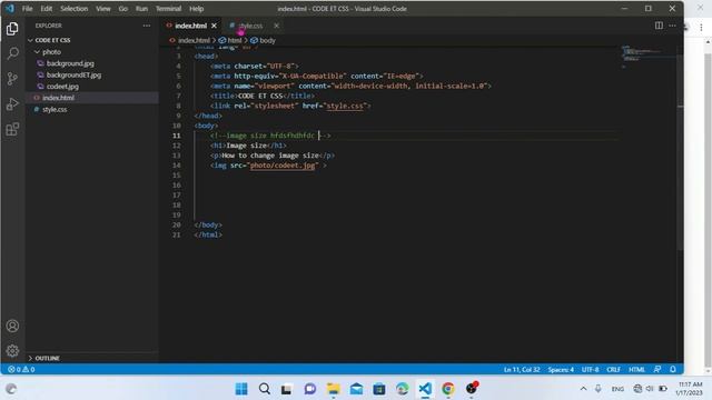 CSS P#5 How to Resize Image and Writing Comment in CSS in Amharic 2023 በአማርኛ for beginners. смотреть онлайн