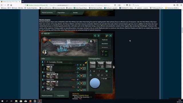 Stellaris Dev Diary: 2.2 Roje, Imperia Maszyn, Siedliska смотреть онлайн