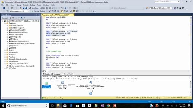 Parameter Sniffing in sql server смотреть онлайн
