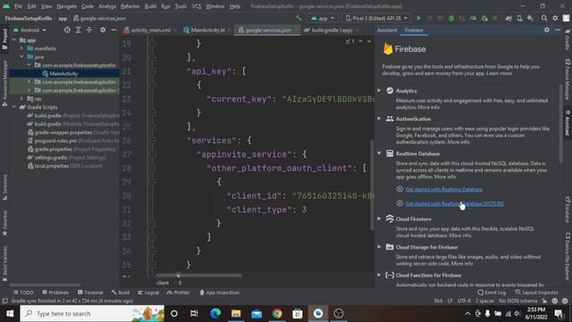 Firebase Setup Android || Android Studio Tutorials || Kotlin смотреть онлайн