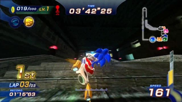 Sonic Free Riders | No Kinect Patch Mod v1.0 | All Standard Races (Sonic) | Gameplay смотреть онлайн