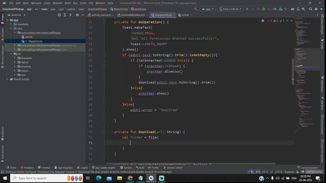 How to EASILY Download Any File using DownloadManager in Android Studio Kotlin смотреть онлайн