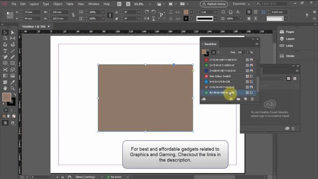 How to change color modes in Indesign CC смотреть онлайн