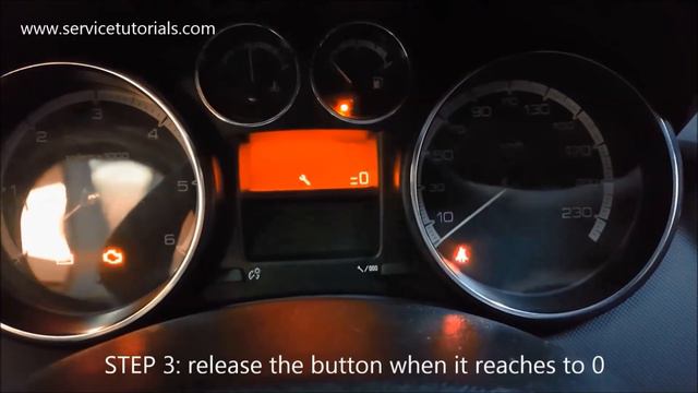 Peugeot 308 service light reset in 4 simple steps смотреть онлайн