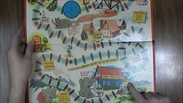 The Happy Little Train Game board game (1957, Milton Bradley) -- What's Inside смотреть онлайн
