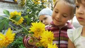 у дочки папины глаза, у дочки мамина улыбка