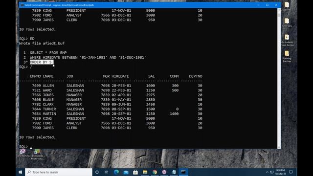 ORACLE 19c tutorials || Demo - 9 || by Mr. Dinesh On 18-03-2021 @9PM IST смотреть онлайн