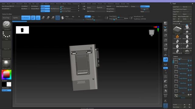 Процесс создания HighPoly модели кассетного плеера в Maya и ZBrush смотреть онлайн