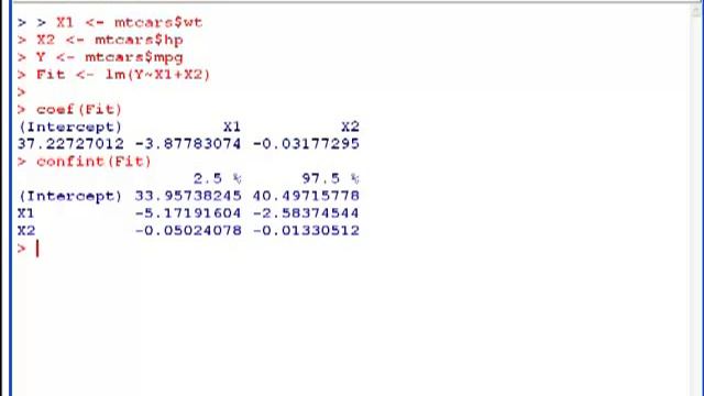 Confidence Intervals for Regression Coefficients (Computing with R) смотреть онлайн