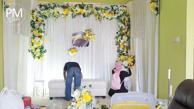 Cara Pasang Backdrop Dekorasi Walimatus Safar Lebaran Haji - Simple Backdrop Decoration Tutorial смотреть онлайн