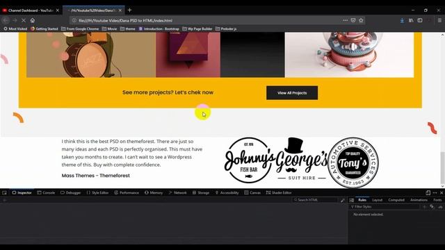 Dana Themeforest PSD To HTML With Bootstrap 4 Part-6 (Testimonial Area) смотреть онлайн