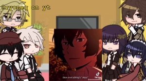 BSD React To Dazai Osamu