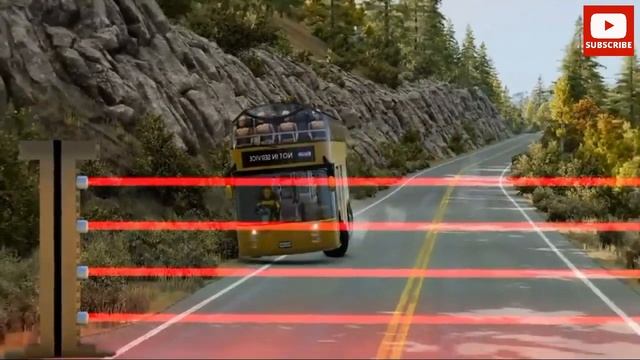 Car vs Electric Laser? | My Car is Broken by laser Light? | BeamNG смотреть онлайн