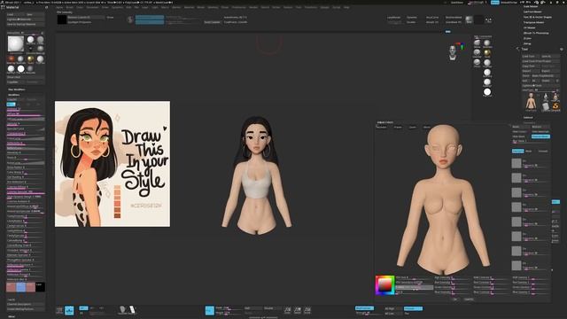How to Disney in Blender and Zbrush смотреть онлайн