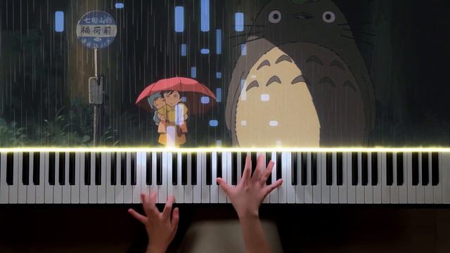 'My Neighbor Totoro' by Joe Hisaishi - The Path Of The Wind (Piano) + sheet music смотреть онлайн