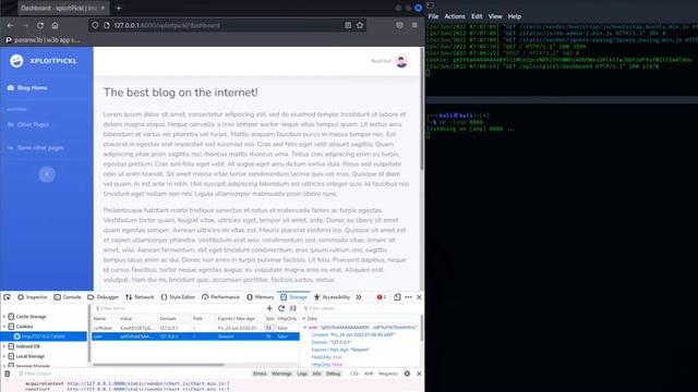 Insecure Deserialization by exploiting Python Pickles - Django смотреть онлайн