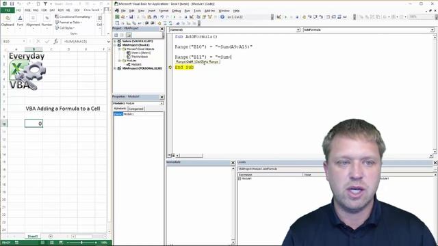 VBA Cells Formula - Code Included смотреть онлайн
