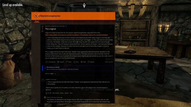 Weird Skyrim Conspiracies from Reddit смотреть онлайн