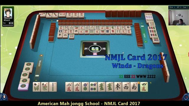 2.2 American Mah jongg School - Playing School Games against bots 4 wins one wall game - Part 2 смотреть онлайн